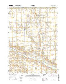 Crookston East Nebraska Current topographic map, 1:24000 scale, 7.5 X 7.5 Minute, Year 2014