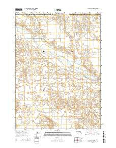 Crookston West Nebraska Current topographic map, 1:24000 scale, 7.5 X 7.5 Minute, Year 2014