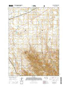 Crow Butte Nebraska Current topographic map, 1:24000 scale, 7.5 X 7.5 Minute, Year 2014