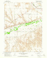 Culbertson NW Nebraska Historical topographic map, 1:24000 scale, 7.5 X 7.5 Minute, Year 1962