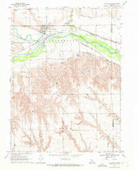 Culbertson Nebraska Historical topographic map, 1:24000 scale, 7.5 X 7.5 Minute, Year 1970