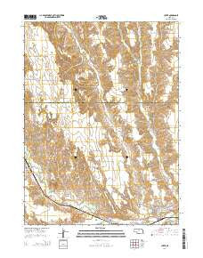 Curtis Nebraska Current topographic map, 1:24000 scale, 7.5 X 7.5 Minute, Year 2014