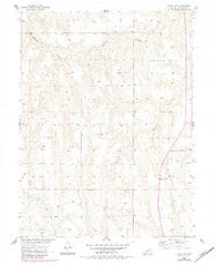 Curtis SW Nebraska Historical topographic map, 1:24000 scale, 7.5 X 7.5 Minute, Year 1956