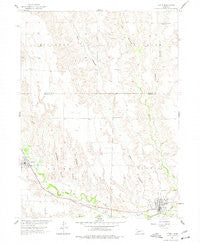 Curtis Nebraska Historical topographic map, 1:24000 scale, 7.5 X 7.5 Minute, Year 1956