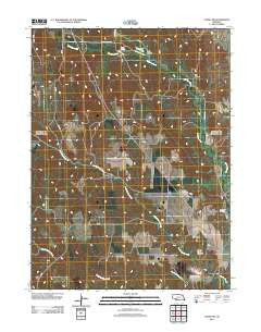 Curtis NW Nebraska Historical topographic map, 1:24000 scale, 7.5 X 7.5 Minute, Year 2011