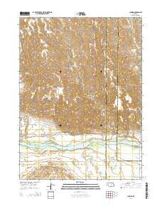 Cushing Nebraska Current topographic map, 1:24000 scale, 7.5 X 7.5 Minute, Year 2014