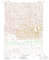 Cushing Nebraska Historical topographic map, 1:24000 scale, 7.5 X 7.5 Minute, Year 1955