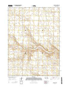 Dalton SE Nebraska Current topographic map, 1:24000 scale, 7.5 X 7.5 Minute, Year 2014