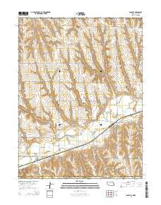 Danbury Nebraska Current topographic map, 1:24000 scale, 7.5 X 7.5 Minute, Year 2014