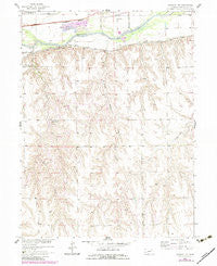 Danbury NE Nebraska Historical topographic map, 1:24000 scale, 7.5 X 7.5 Minute, Year 1957