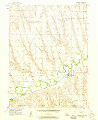 Danbury Nebraska Historical topographic map, 1:24000 scale, 7.5 X 7.5 Minute, Year 1957