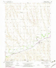Danbury Nebraska Historical topographic map, 1:24000 scale, 7.5 X 7.5 Minute, Year 1957