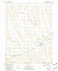 Danbury Nebraska Historical topographic map, 1:24000 scale, 7.5 X 7.5 Minute, Year 1957