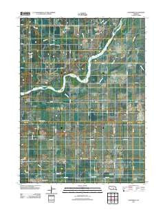 Dannebrog Nebraska Historical topographic map, 1:24000 scale, 7.5 X 7.5 Minute, Year 2011