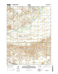 Dannebrog Nebraska Current topographic map, 1:24000 scale, 7.5 X 7.5 Minute, Year 2014