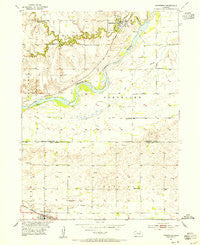Dannebrog Nebraska Historical topographic map, 1:24000 scale, 7.5 X 7.5 Minute, Year 1953