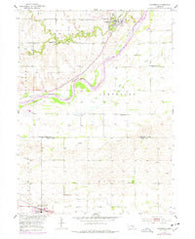 Dannebrog Nebraska Historical topographic map, 1:24000 scale, 7.5 X 7.5 Minute, Year 1953