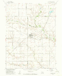 Davenport Nebraska Historical topographic map, 1:24000 scale, 7.5 X 7.5 Minute, Year 1960