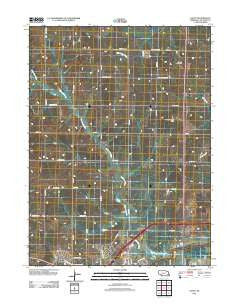 Davey Nebraska Historical topographic map, 1:24000 scale, 7.5 X 7.5 Minute, Year 2011