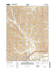 Davey Nebraska Current topographic map, 1:24000 scale, 7.5 X 7.5 Minute, Year 2014