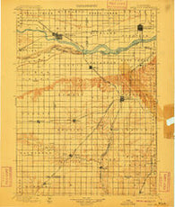 David City Nebraska Historical topographic map, 1:125000 scale, 30 X 30 Minute, Year 1899