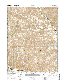Dawson Nebraska Current topographic map, 1:24000 scale, 7.5 X 7.5 Minute, Year 2014