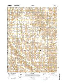 Daykin Nebraska Current topographic map, 1:24000 scale, 7.5 X 7.5 Minute, Year 2014