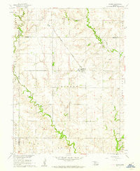 Daykin Nebraska Historical topographic map, 1:24000 scale, 7.5 X 7.5 Minute, Year 1960