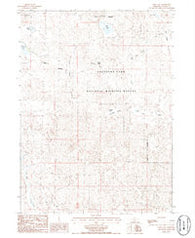 Deer Lake Nebraska Historical topographic map, 1:24000 scale, 7.5 X 7.5 Minute, Year 1986