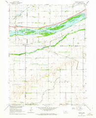 Denman Nebraska Historical topographic map, 1:24000 scale, 7.5 X 7.5 Minute, Year 1962