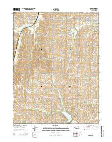 Denton Nebraska Current topographic map, 1:24000 scale, 7.5 X 7.5 Minute, Year 2014