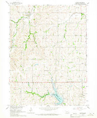 Denton Nebraska Historical topographic map, 1:24000 scale, 7.5 X 7.5 Minute, Year 1964