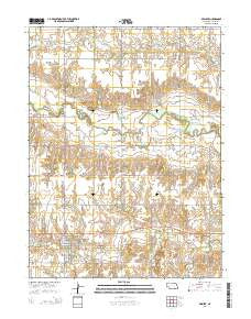 Deshler Nebraska Current topographic map, 1:24000 scale, 7.5 X 7.5 Minute, Year 2014