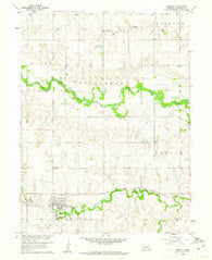 Deshler Nebraska Historical topographic map, 1:24000 scale, 7.5 X 7.5 Minute, Year 1960