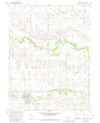 Deshler Nebraska Historical topographic map, 1:24000 scale, 7.5 X 7.5 Minute, Year 1960
