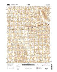 Dickens Nebraska Current topographic map, 1:24000 scale, 7.5 X 7.5 Minute, Year 2014