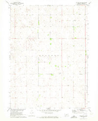 Dickens NE Nebraska Historical topographic map, 1:24000 scale, 7.5 X 7.5 Minute, Year 1970