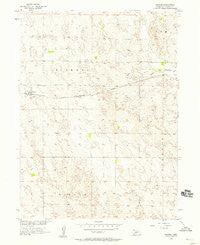 Dickens Nebraska Historical topographic map, 1:24000 scale, 7.5 X 7.5 Minute, Year 1956