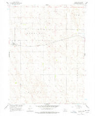 Dickens Nebraska Historical topographic map, 1:24000 scale, 7.5 X 7.5 Minute, Year 1956