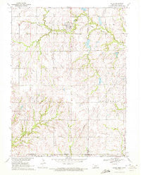 Diller Nebraska Historical topographic map, 1:24000 scale, 7.5 X 7.5 Minute, Year 1970
