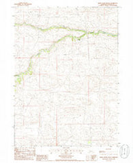 Dismal River Ranch Nebraska Historical topographic map, 1:24000 scale, 7.5 X 7.5 Minute, Year 1985