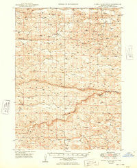 Dismal River Ranch Nebraska Historical topographic map, 1:62500 scale, 15 X 15 Minute, Year 1949