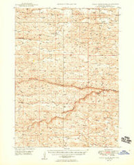 Dismal River Ranch Nebraska Historical topographic map, 1:62500 scale, 15 X 15 Minute, Year 1949