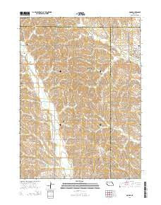 Dodge Nebraska Current topographic map, 1:24000 scale, 7.5 X 7.5 Minute, Year 2014