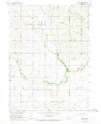 Dodge SW Nebraska Historical topographic map, 1:24000 scale, 7.5 X 7.5 Minute, Year 1966