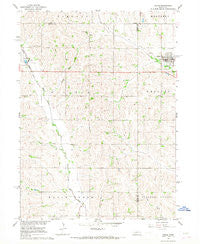 Dodge Nebraska Historical topographic map, 1:24000 scale, 7.5 X 7.5 Minute, Year 1966