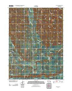Dodge SW Nebraska Historical topographic map, 1:24000 scale, 7.5 X 7.5 Minute, Year 2011