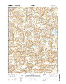 Dolly Warden Lake Nebraska Current topographic map, 1:24000 scale, 7.5 X 7.5 Minute, Year 2014