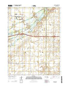Doniphan Nebraska Current topographic map, 1:24000 scale, 7.5 X 7.5 Minute, Year 2014
