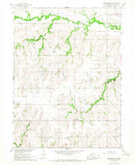 Dorchester SW Nebraska Historical topographic map, 1:24000 scale, 7.5 X 7.5 Minute, Year 1966